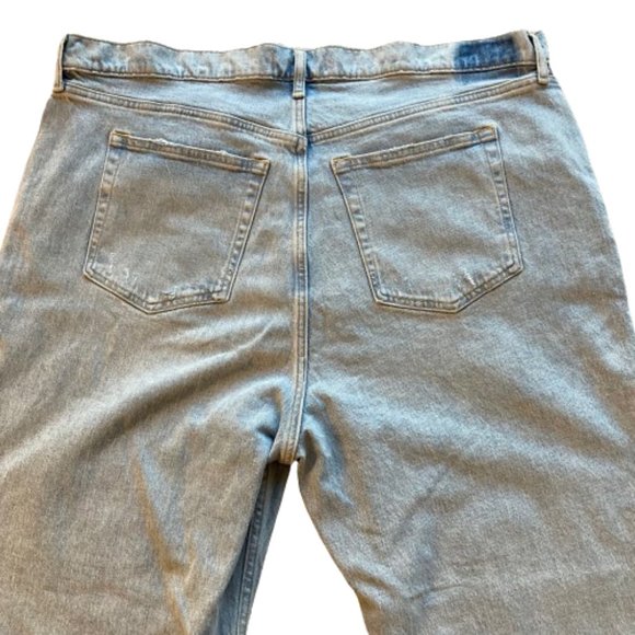 NWT Abercrombie & Fitch The Dad High Rise Curve Love Button Fly Jeans Sz 35 20L - Picture 10 of 10